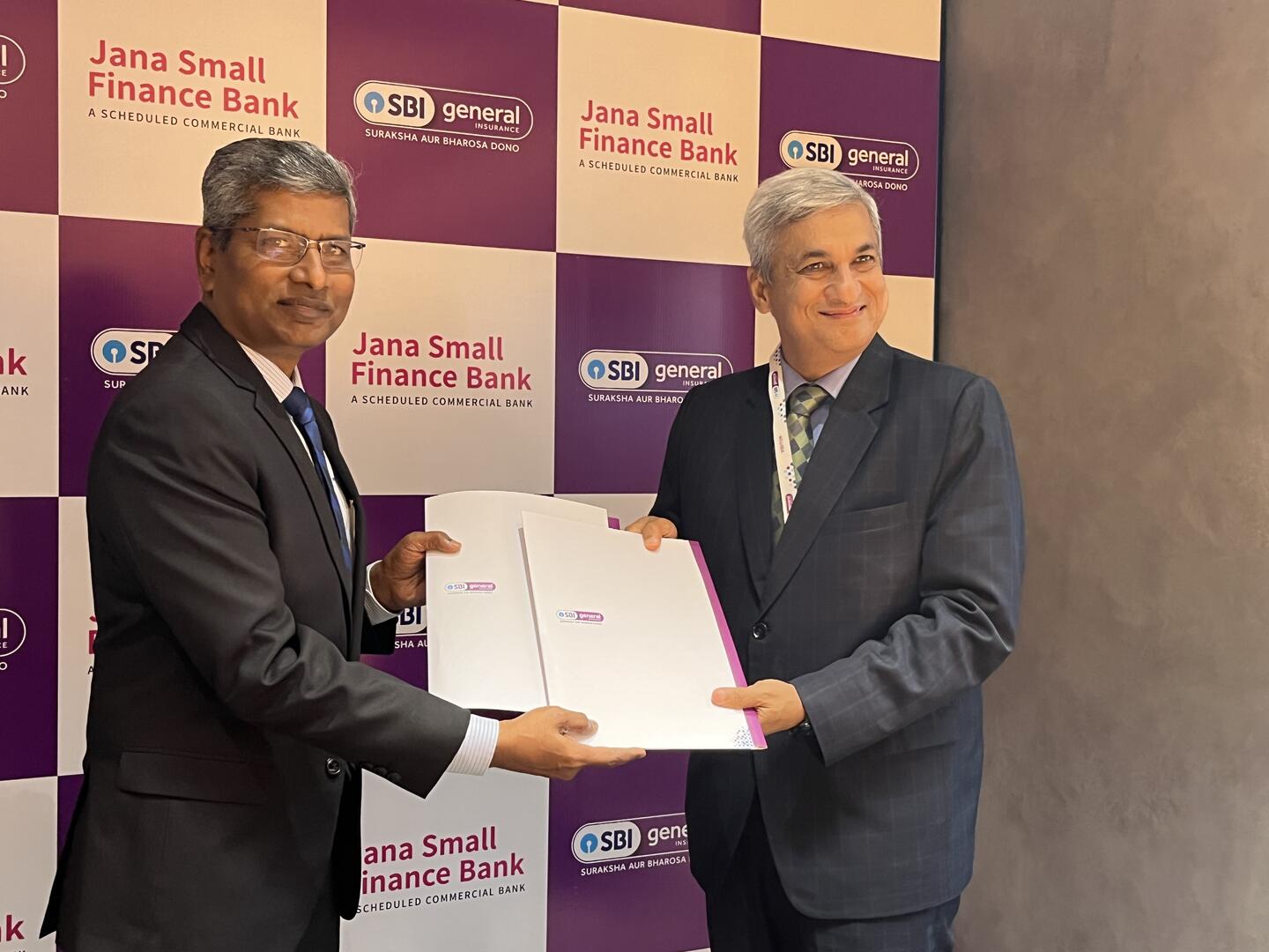 SBI General Insurance and Jana Small Finance Bank forge Bancassurance Partnership to increase insurance penetration