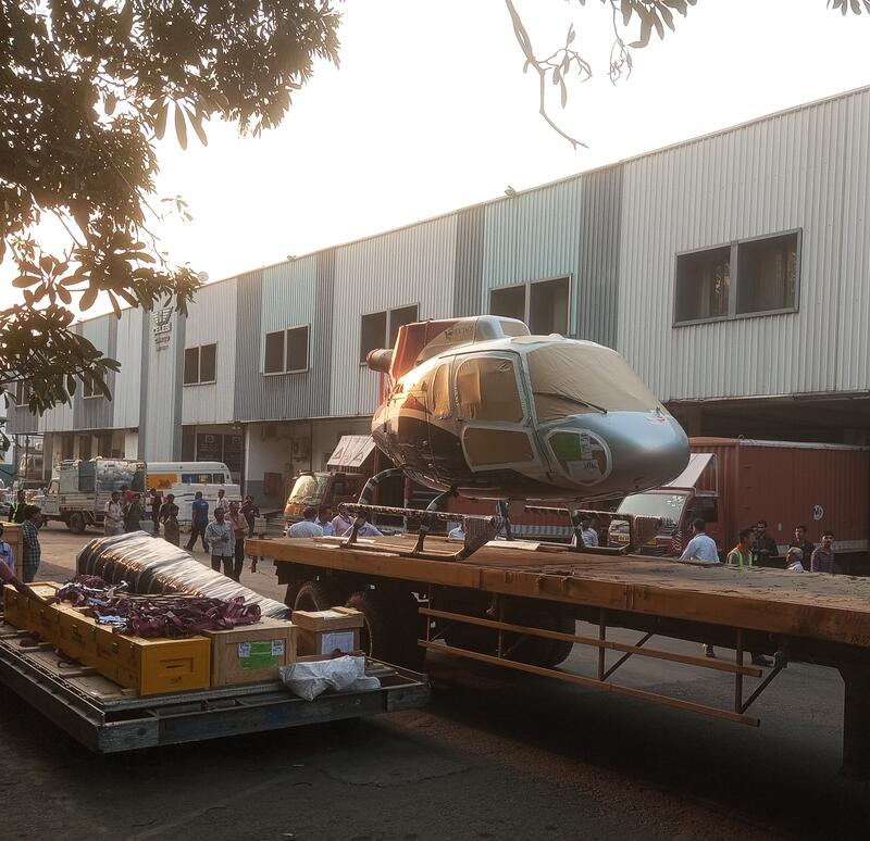 Çelebi India's Delhi Cargo Terminal Successfully Handles Airbus H125 Helicopter Shipment
