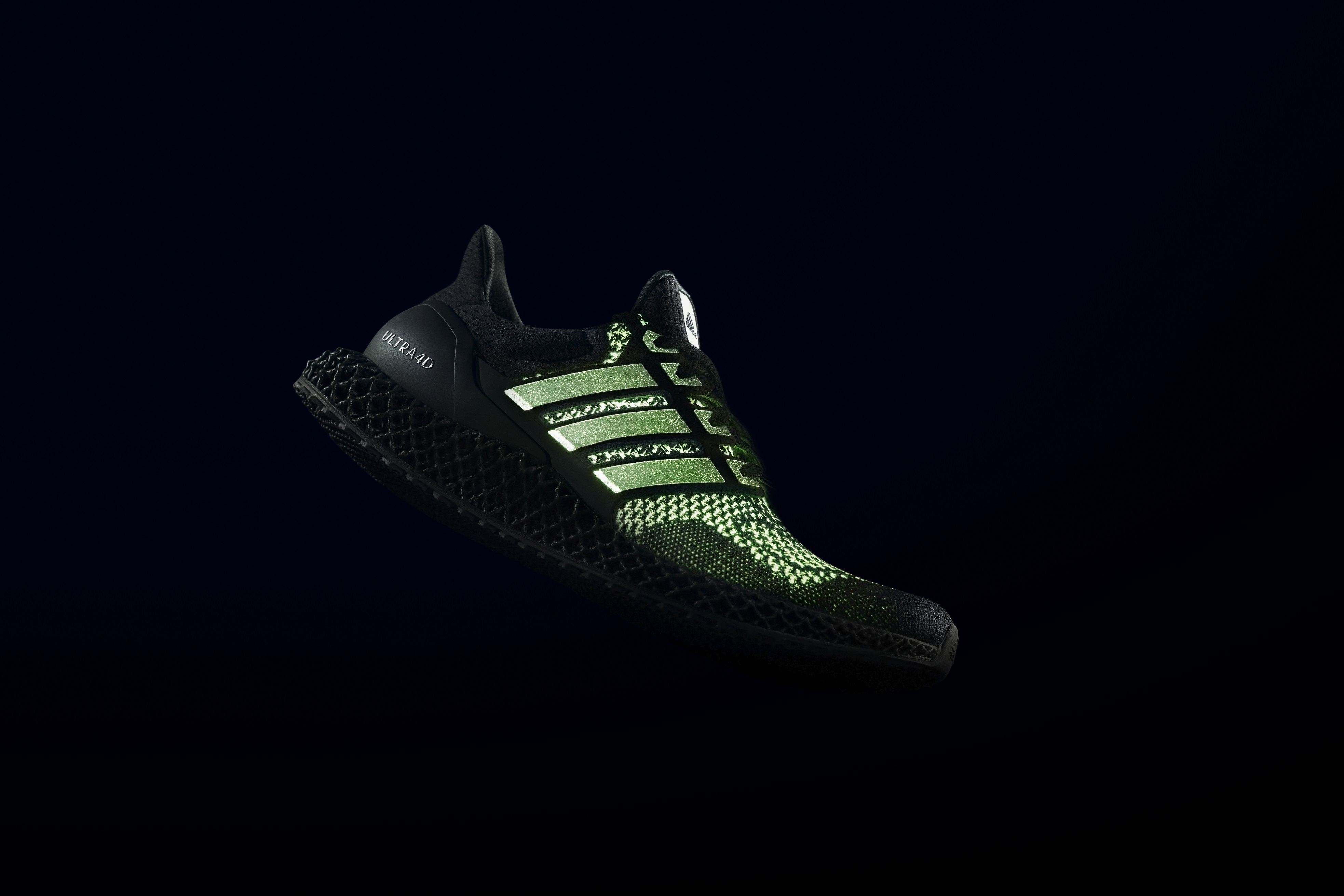 ADIDAS INTRODUCES GLOW IN THE DARK 4D RUNNING SHOE: THE ULTRA4D