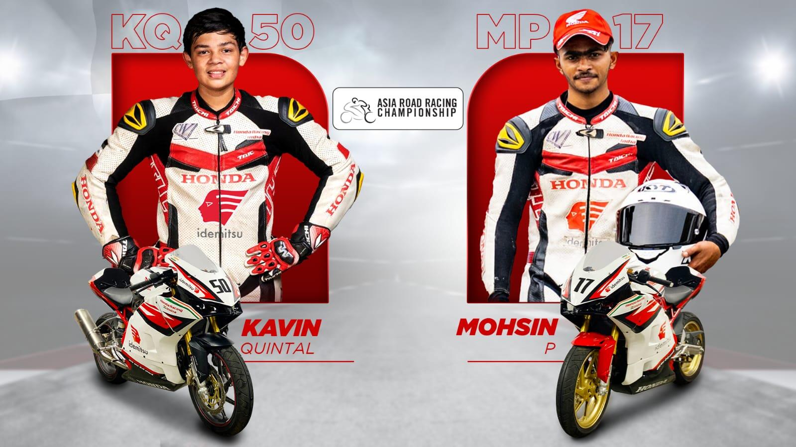 Honda Racing India Riders all set for Round 5 of 2023 Asia Road Racing Championship in China