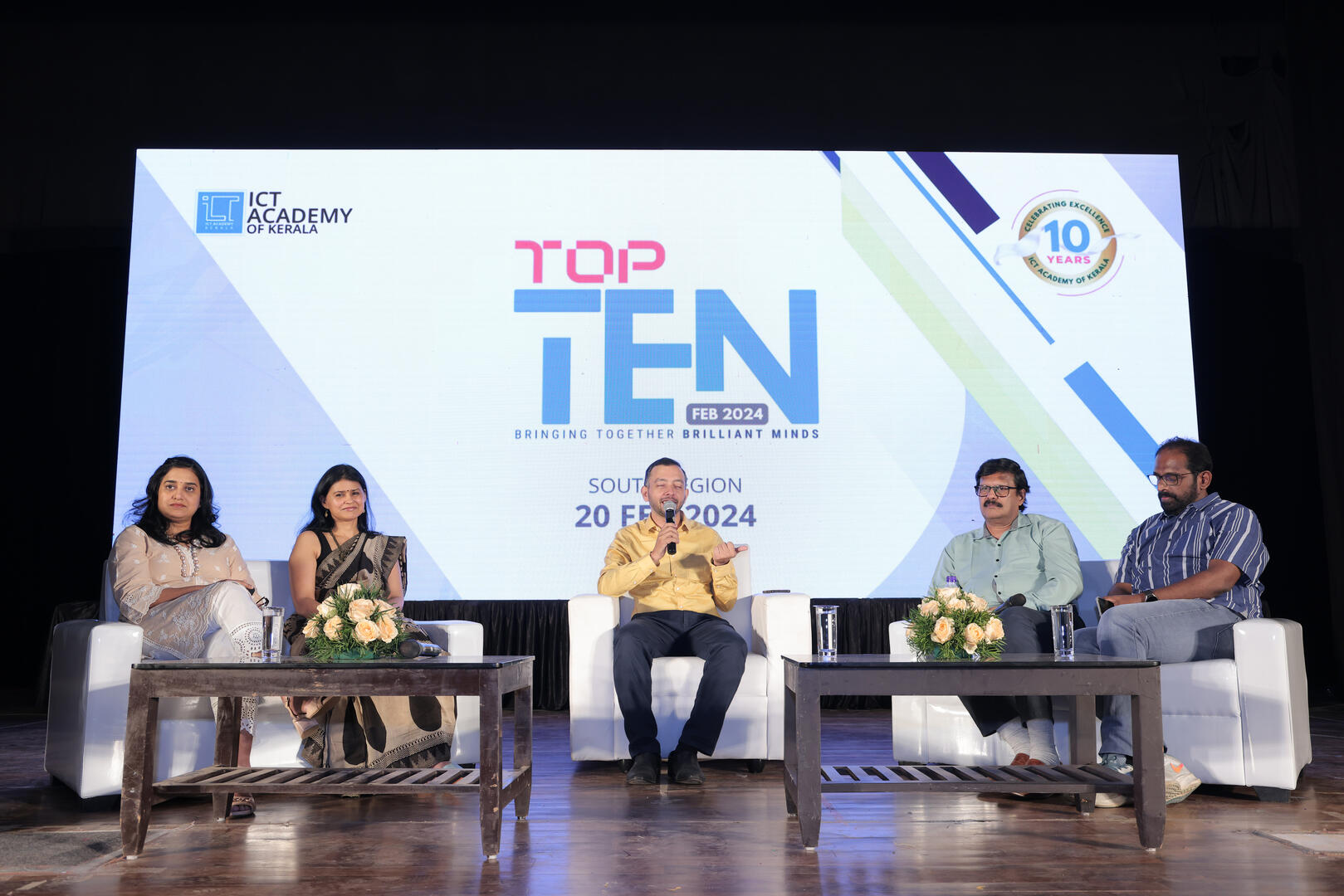 Technology experts interacted with academia at the 'Top10' event by the ICT Academy of Kerala