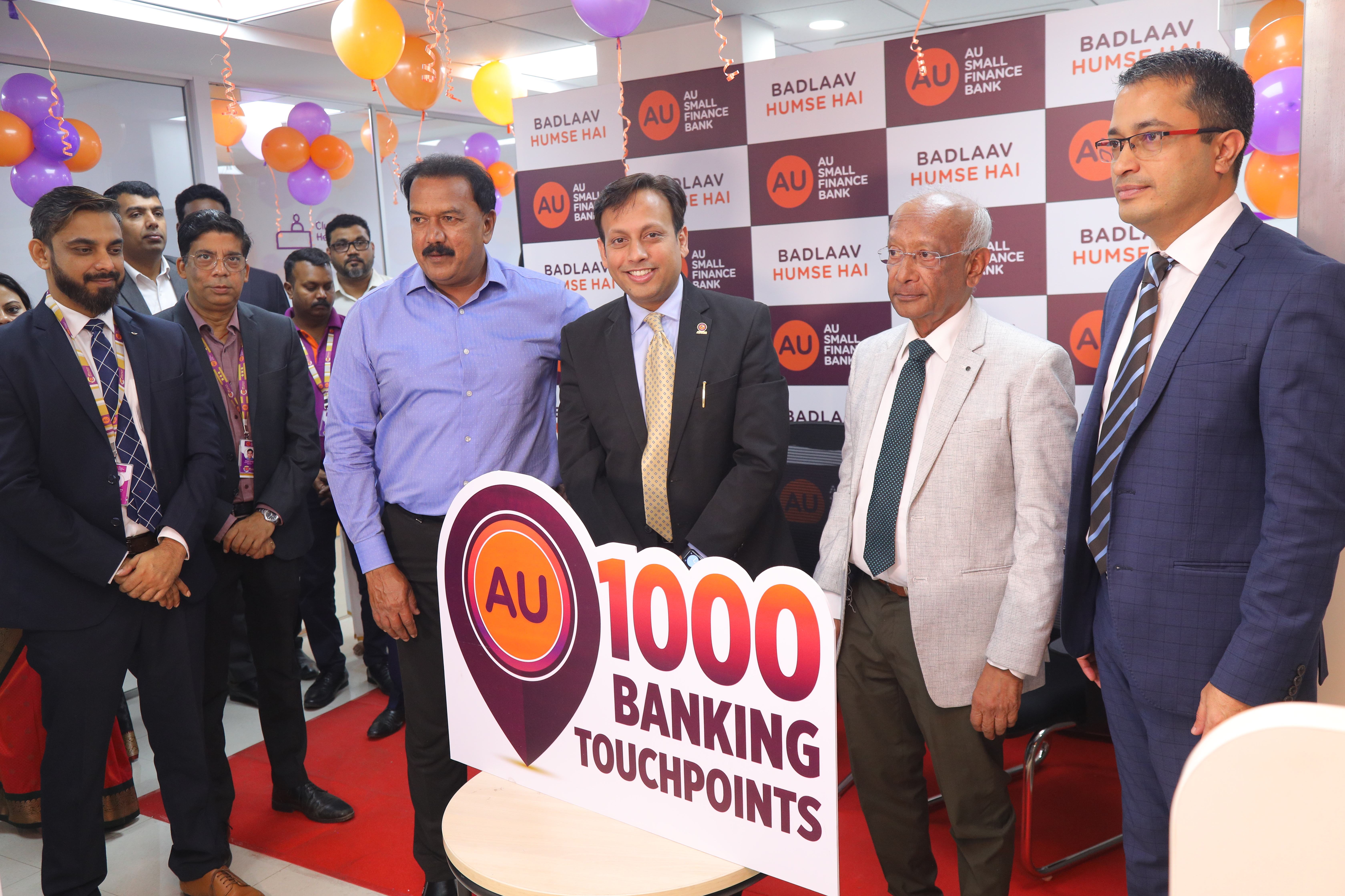 AU Small Finance Bank launches its 1000th Banking Touchpoint