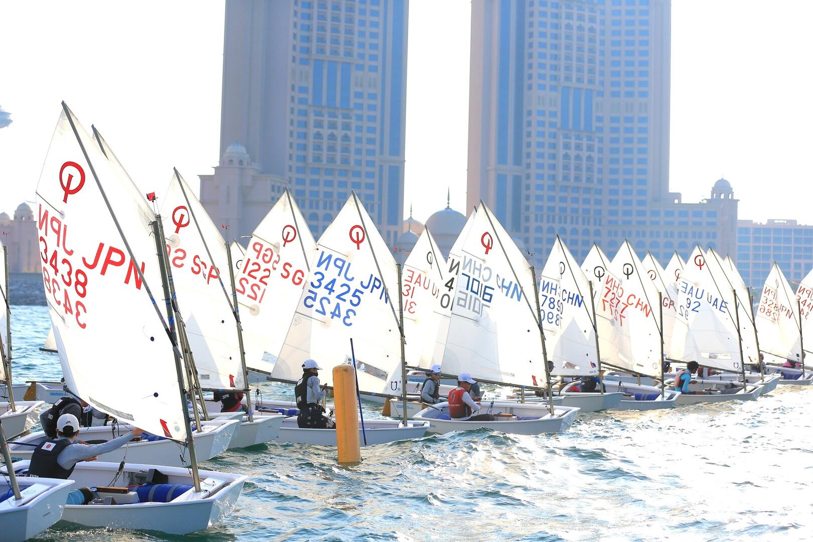 YOUNG SAILING TALENT HIT GOLD MEDAL COURSE IN ABU DHABI