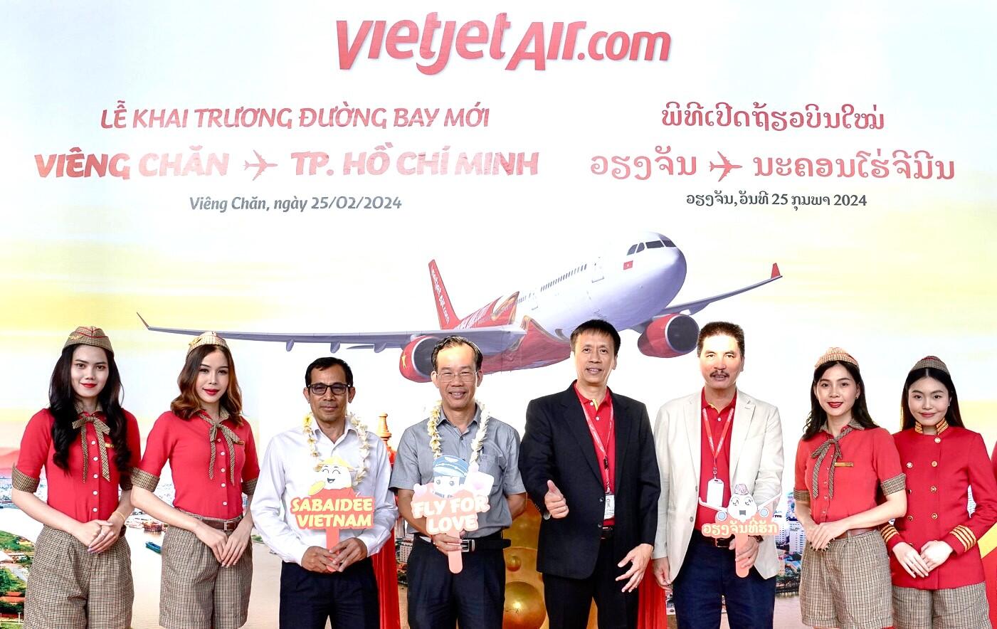 Vietjet Launches New Route Bridging Ho Chi Minh City and Vientiane, Strengthening Vietnam-Laos Ties