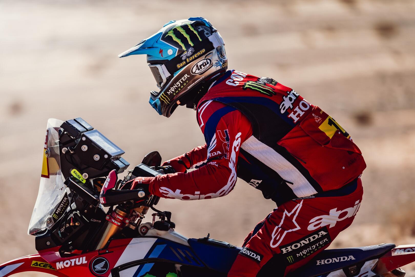 The Monster Energy Honda Team soak up the pressure with a stunning second consecutive one-two-three stage finish