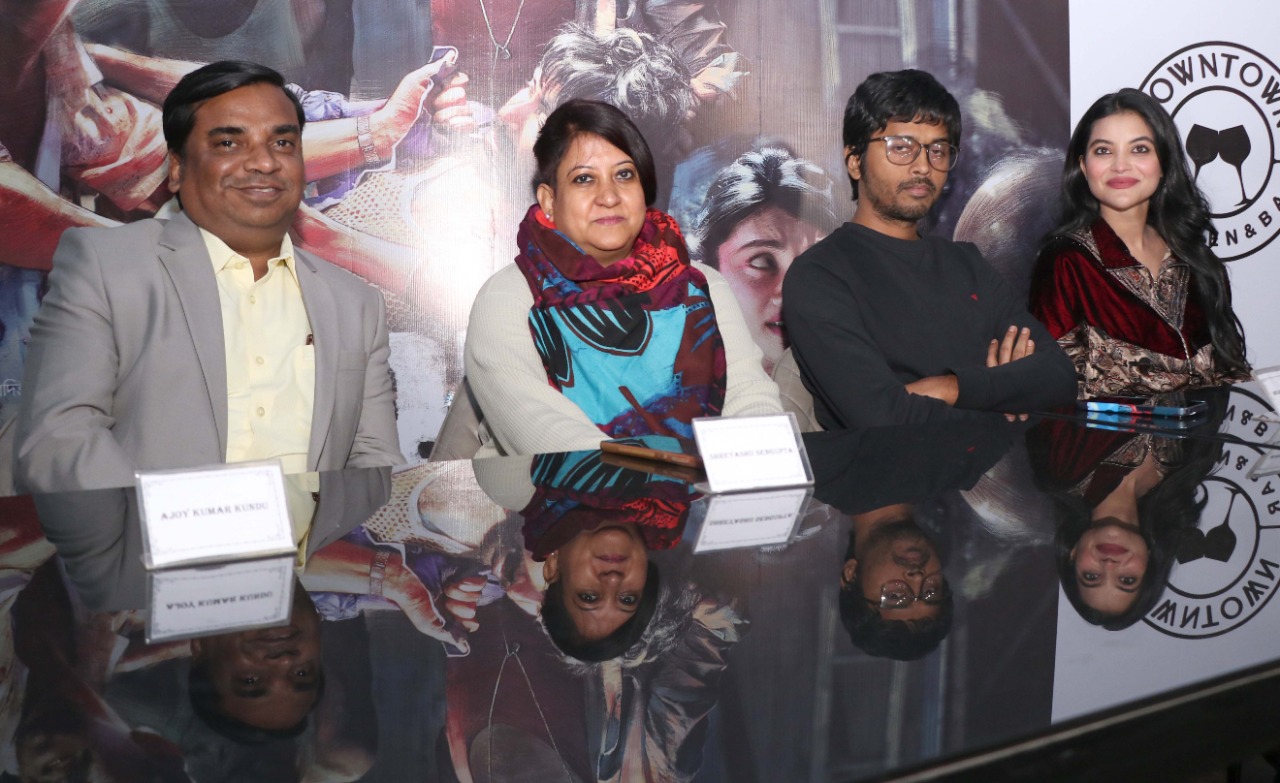 Nazifa Tushi and Mejbaur Rahman Sumon in Kolkata today   to promote their Bangladeshi film Hawa, which has been   nominated for the 95th Academy Awards (Oscars)