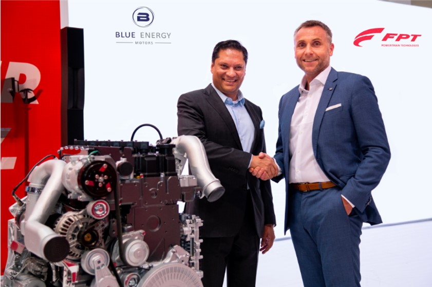 FPT INDUSTRIAL ANNOUNCES THE ACQUISITION OF MINORITY STAKE IN BLUE ENERGY MOTORS TO PARTNER IN THE DEVELOPMENT OF ALTERNATIVE FUELS & ZERO EMISSION HEAVY-DUTY TRUCKS