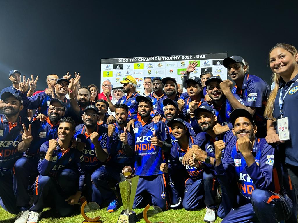 India Deaf Cricket Team lifts the coveted DICC T20 Champions Trophy 2022, Ajman, UAE