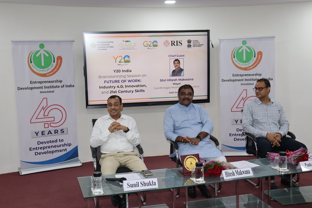 EDII and Research & Information System for Developing Countries (RIS) organises Y20 India Brainstorming Session on Industry 4.0, Innovation, and 21st Century Skills