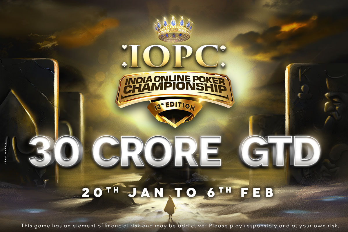 The 12th edition of India Online Poker Championship 2022 begins today