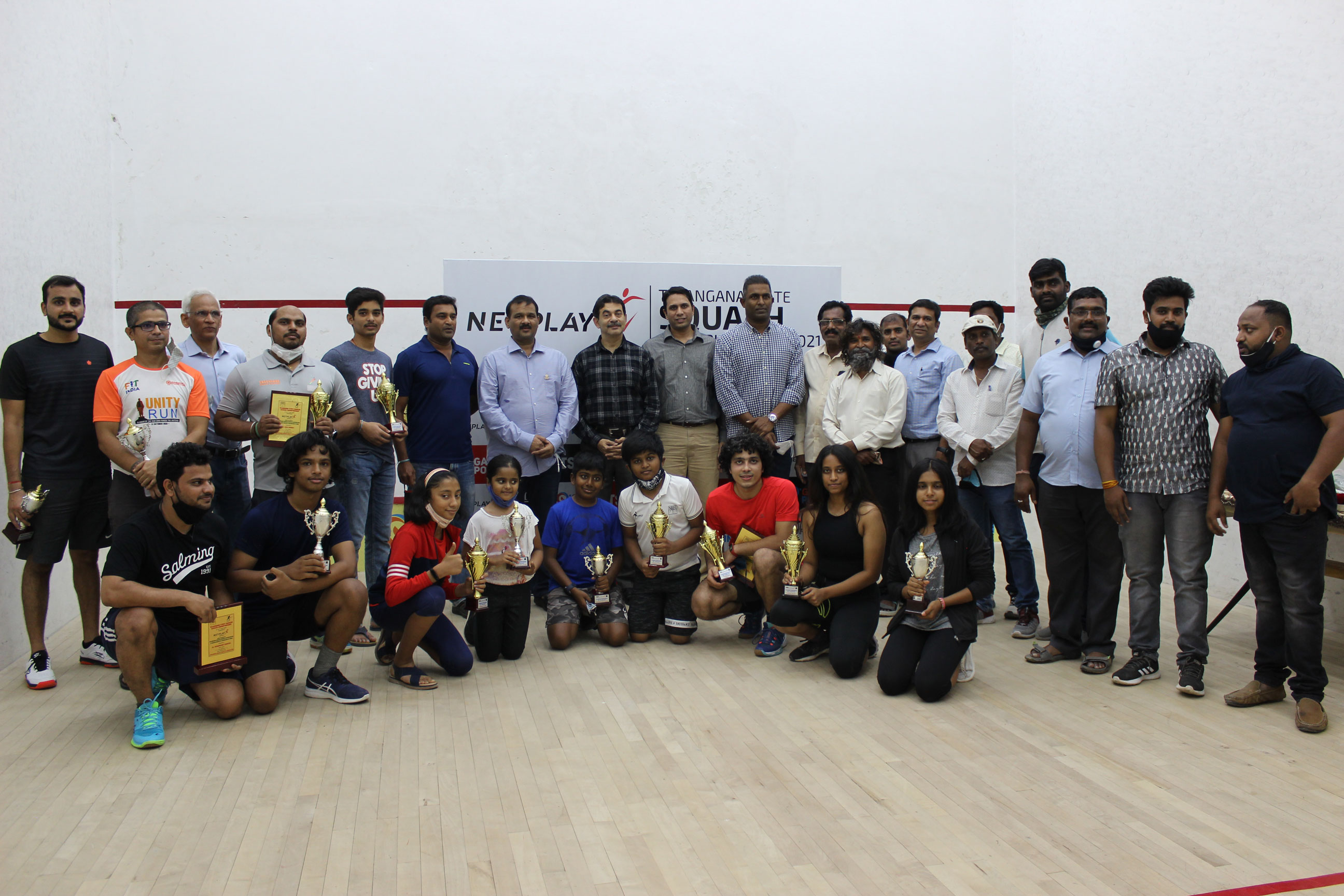 Rajat Kumar and Aishwaria Payyan win the Netplay Sports Telangana State Squash Closed Championship 2021