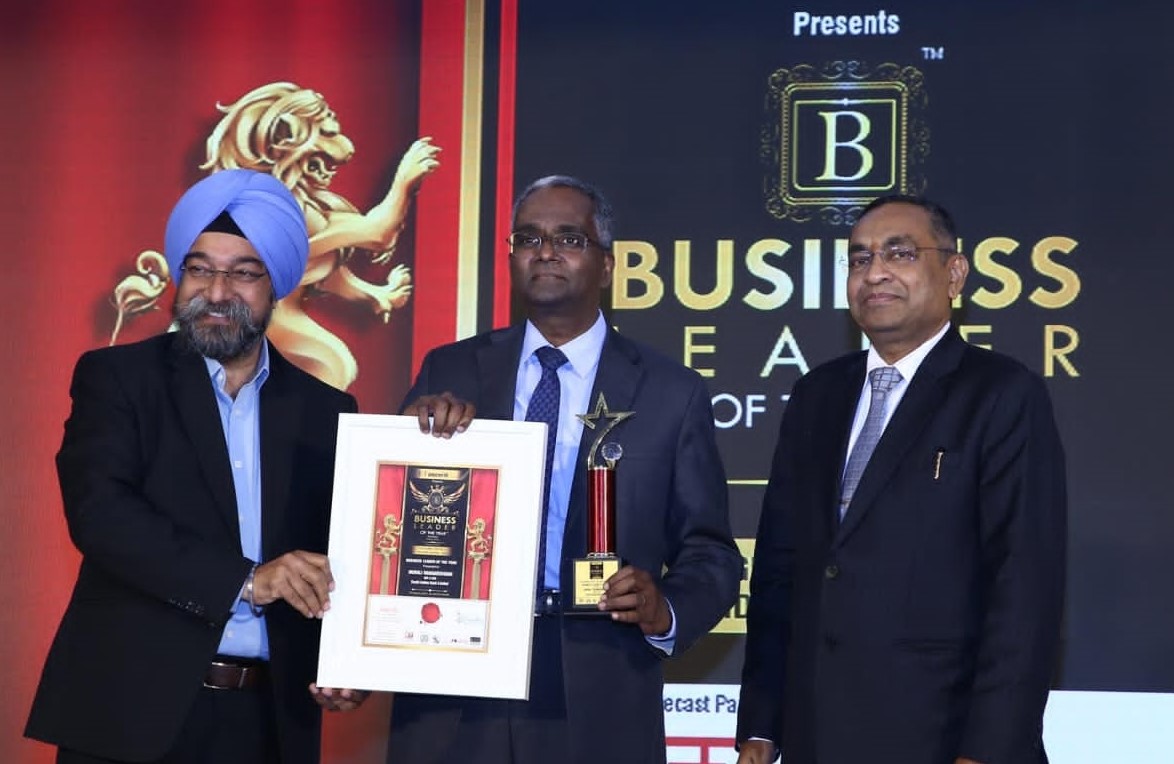 South Indian Bank CEO and Managing Director Mr Murali Ramakrishnan awarded as ‘Business leader of the year’