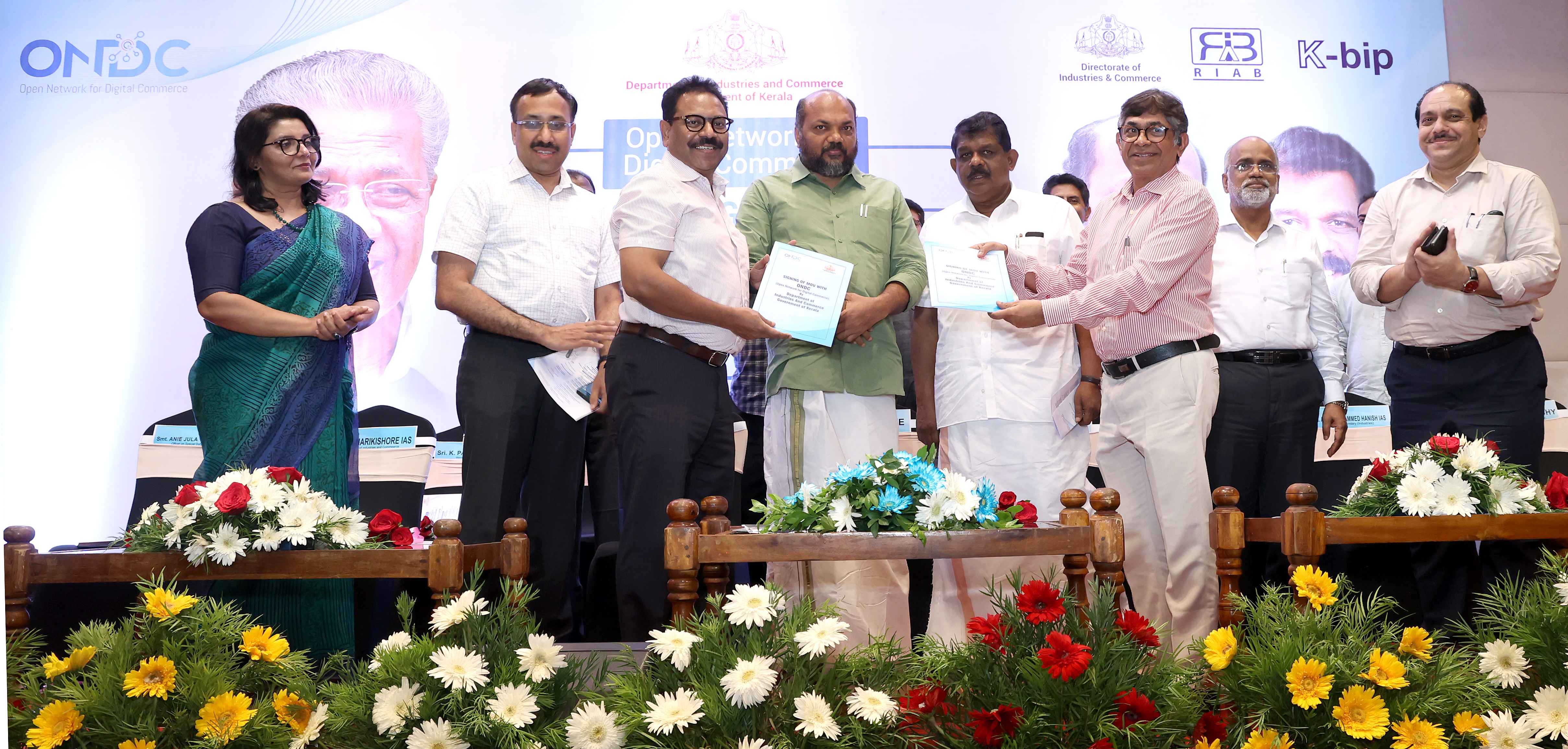 Industries Dept inks MoU with ONDC to expand market outreach  Minister P Rajeeve launches products of PSUs on e-commerce platform