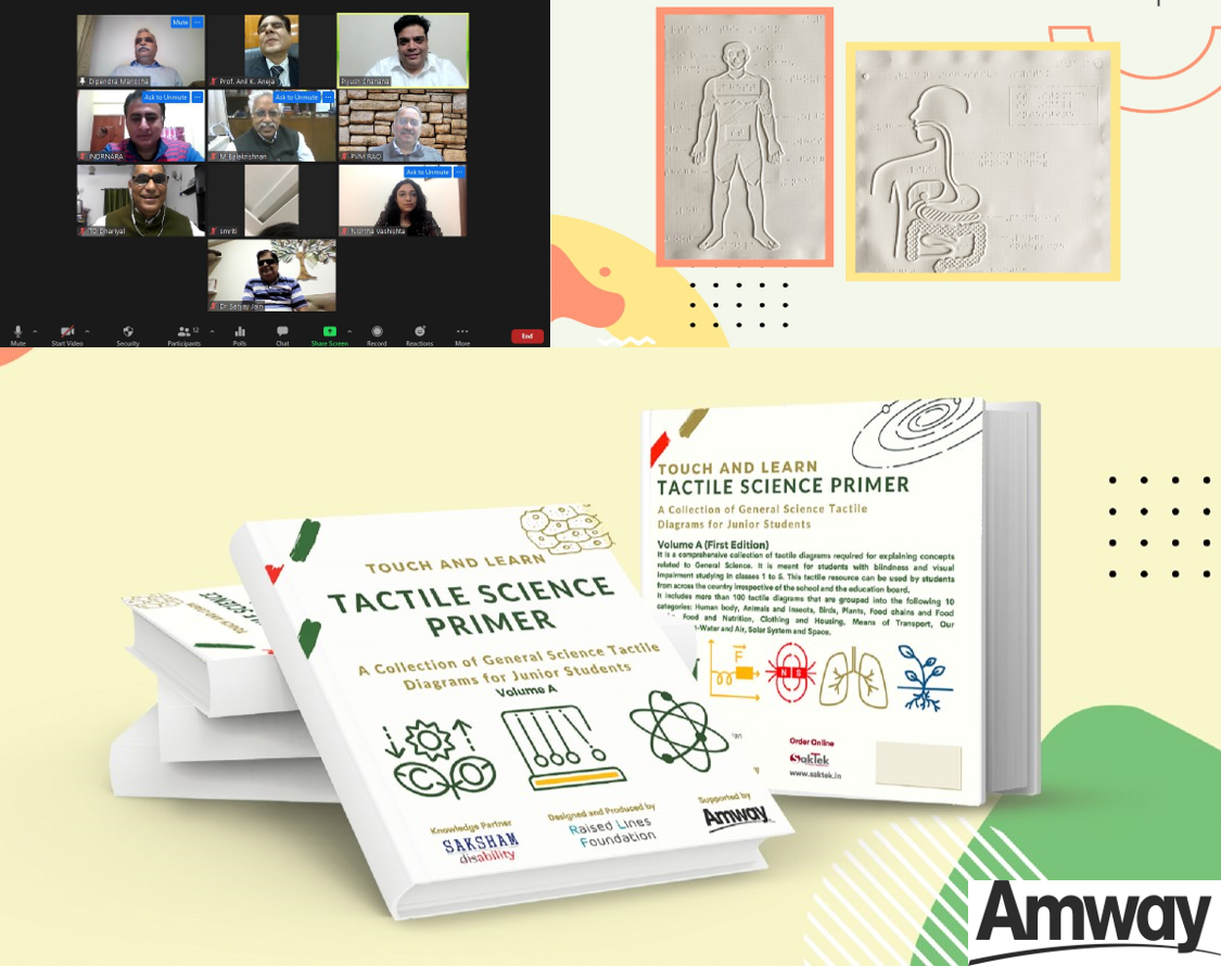 Amway India Join Hands with Saksham to Celebrate International Day of Persons with Disabilities; Launches one-of-a-kind book, ‘Tactile Science Primer’