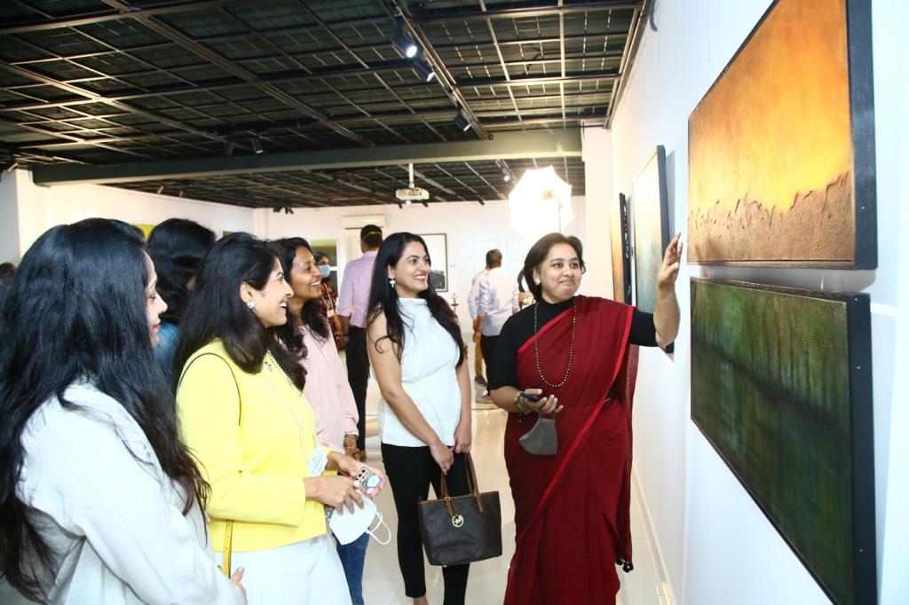 Contemporary art exhibition organized by FICCI Young FLO, Hyderabad Chapter