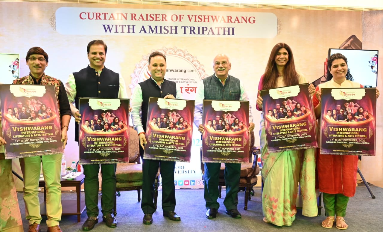 Renowned Author Amish Tripathi graces the Curtain raiser of Vishwarang International Literature & Arts Festival- 2022