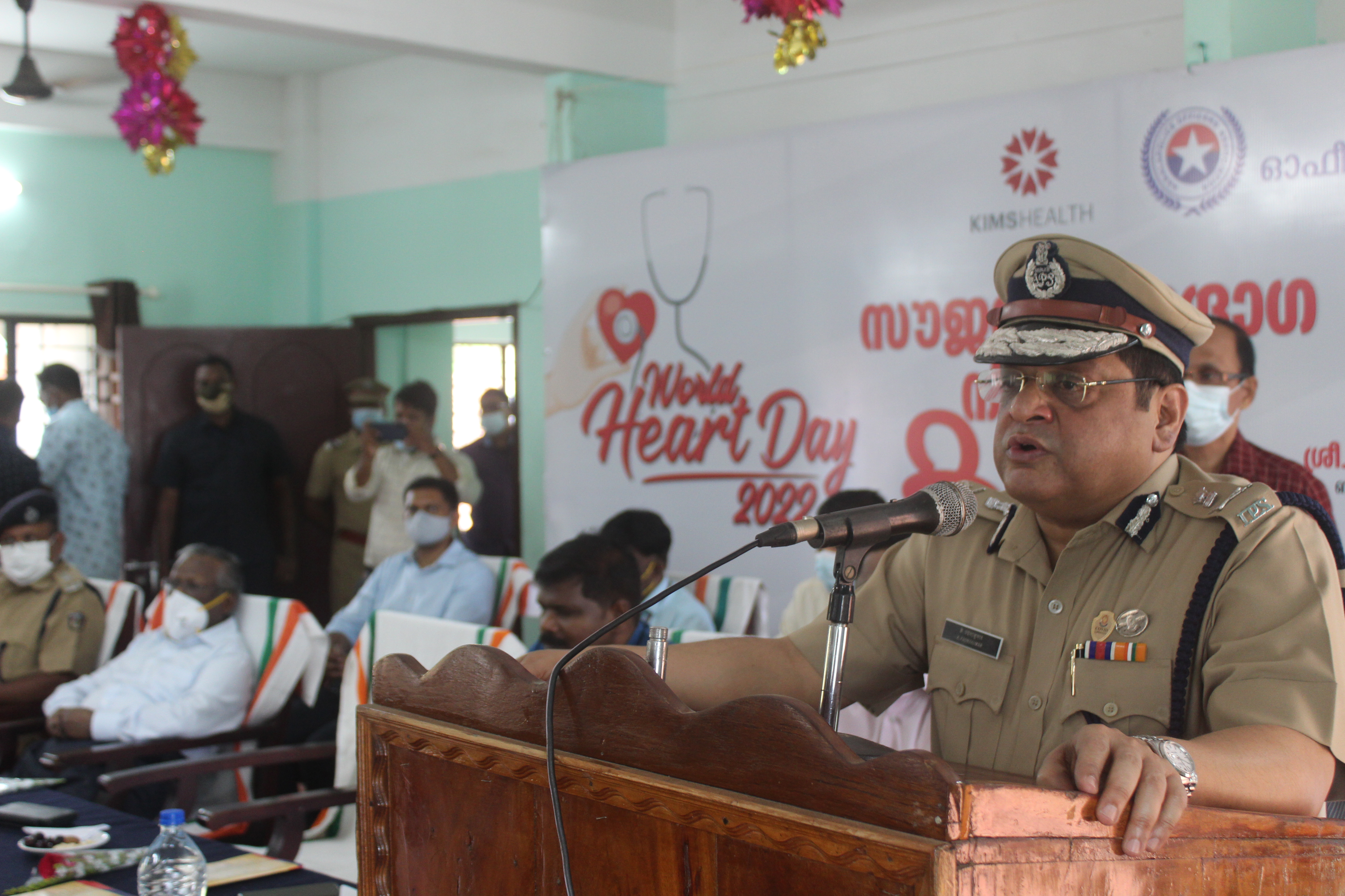 KIMSHEALTH organized cardiology medical camp at Nandavanam Police camp