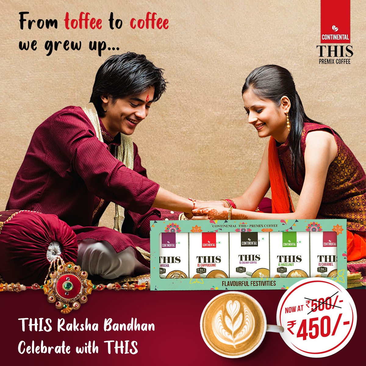 Continental THIS Premix Coffee - A delightful gift to make Raksha Bandhan extra special