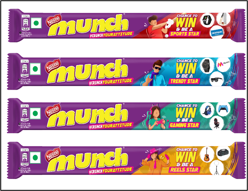 Nestlé MUNCH's #CRUNCHYOURATTITUDE campaign encourages teens to express themselves with confidence