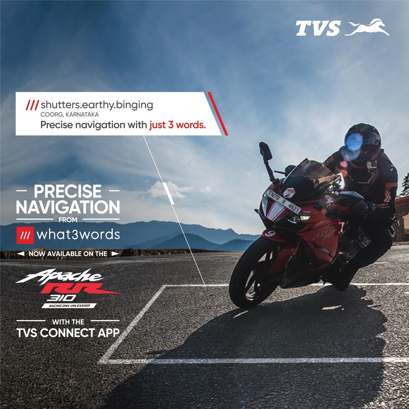 TVS Motor Company partners with what3words to offer a seamless navigation experience to its customers