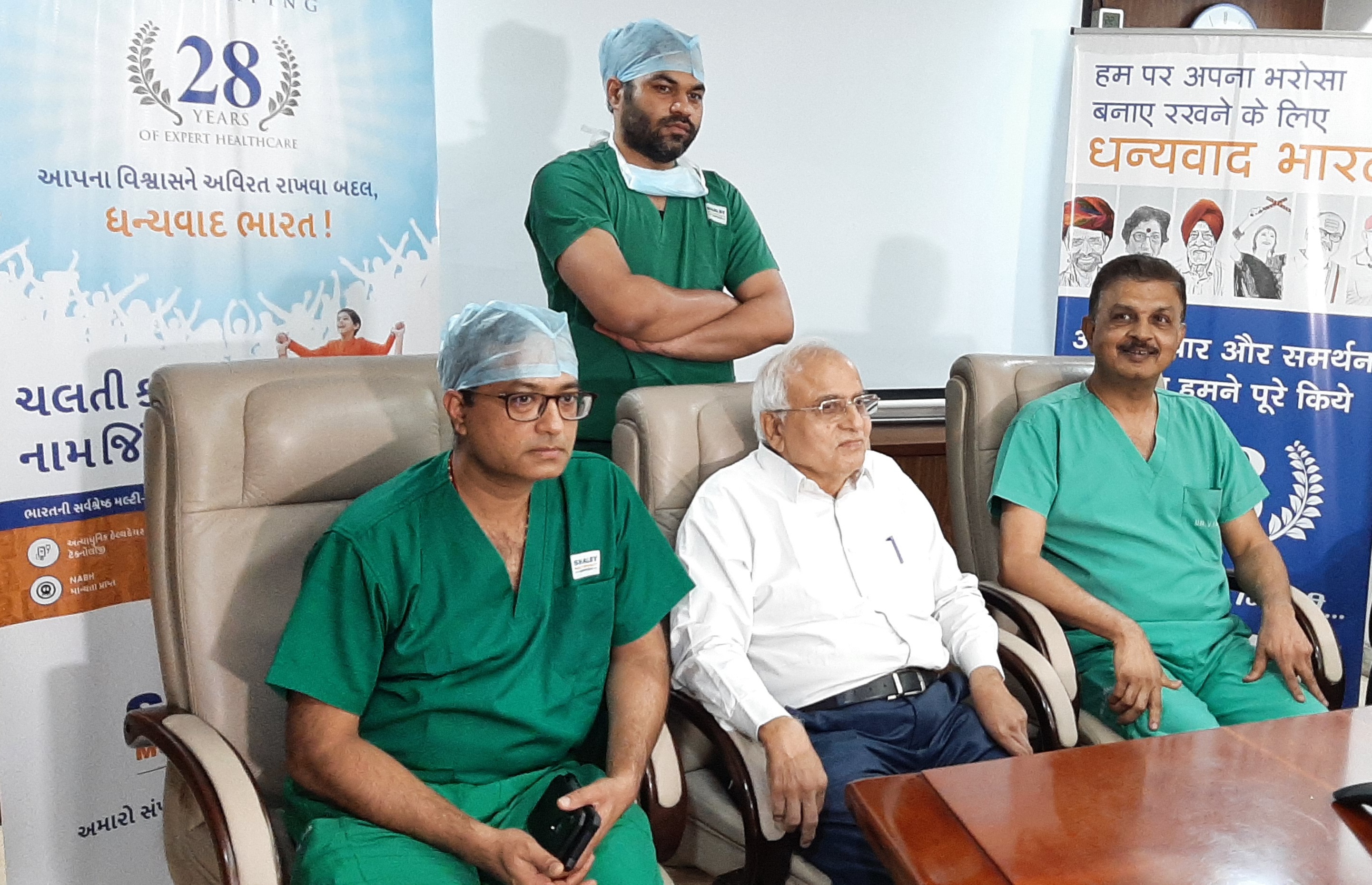 6 Times Failed Revision Hip Replacement Surgery of a Ghana patient performed successfully at Krishna Shalby Hospital Ahmedabad by World-renowned Joint Replacement Surgeon Dr Vikram Shah