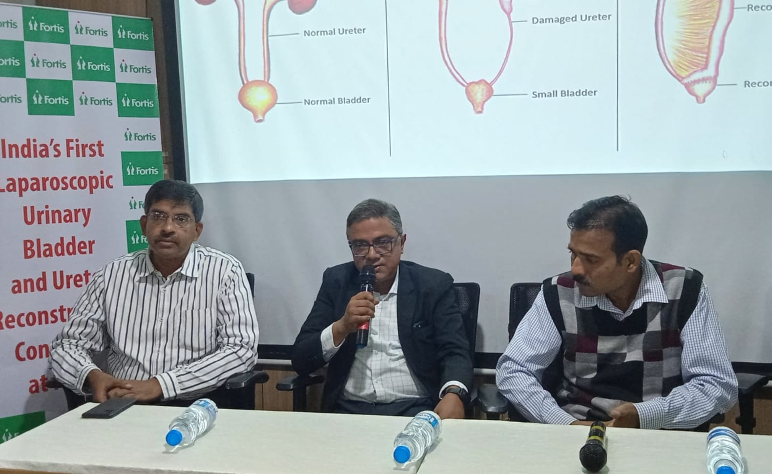 India’s 1st Laparoscopic Urinary bladder and Ureter reconstruction conducted at Fortis Hospital, Kolkata