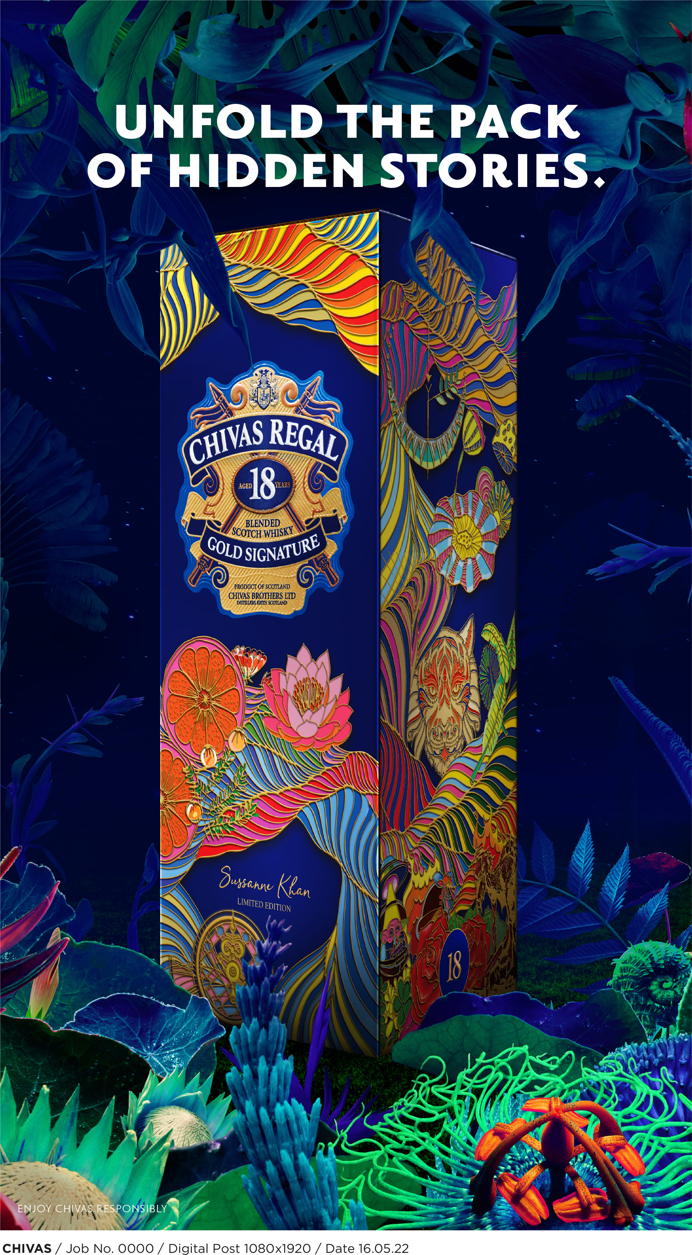 Chivas 18 Launches a Limited-Edition Pack designed by celebrated designer Sussanne Khan