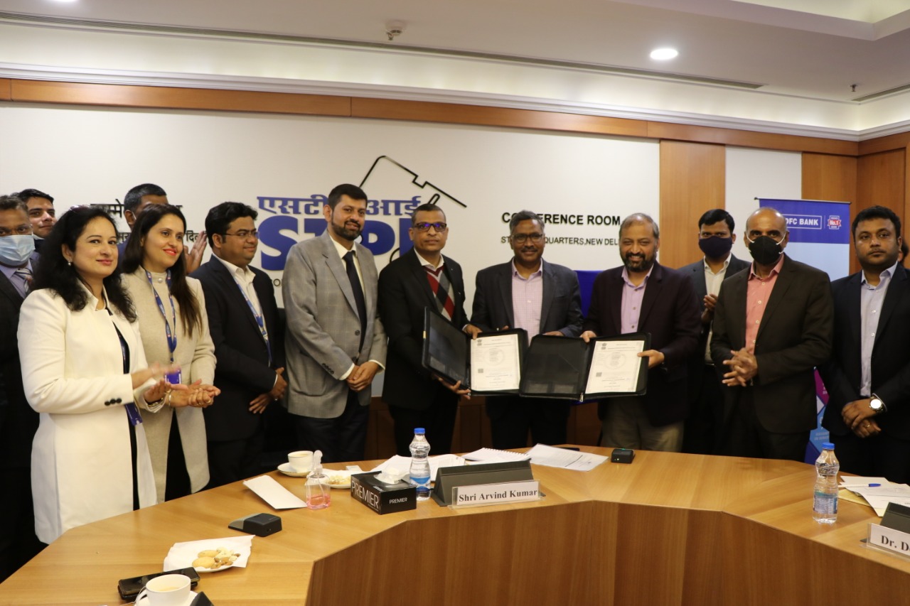 STPI Signs MoU with HDFC Bank to Strengthen Tech Startup Ecosystem