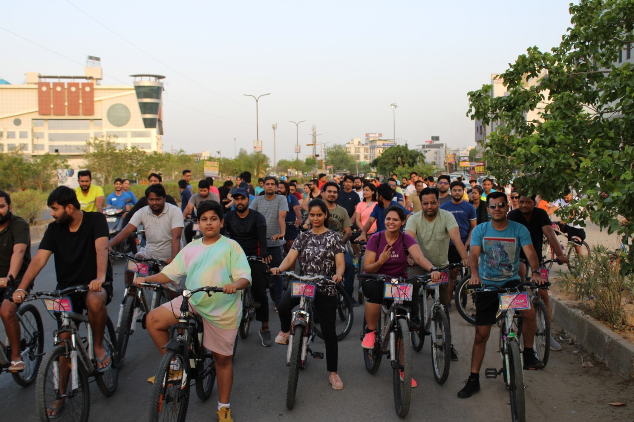 Rajasthan’s Biggest* Gym Organized Cycle Rally to Make Jaipurites Fitter