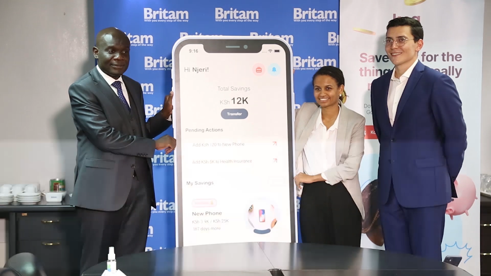 Britam partners with fintech app to enable customers to start saving with as little as Ksh100